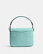 COACH®,CASSIE CROSSBODY BAG 19,Refined Pebble Leather,Medium,Silver/Faded Blue,Back View