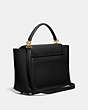COACH®,COURIER CARRYALL,Leather,Large,Brass/Black,Angle View