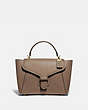 COACH®,COURIER CARRYALL,Leather,Large,Brass/Elm,Front View