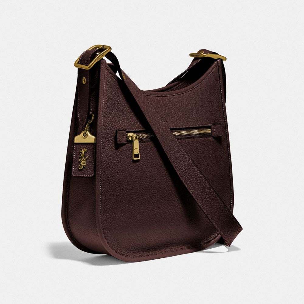 COACH®,SAC À BANDOULIÈRE EMERY,Cuir,Laiton/Sarcelle sombre,Angle View