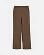 COACH®,CHECK TROUSERS,wool,Brown,Front View