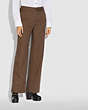 COACH®,CHECK TROUSERS,wool,Brown,Scale View