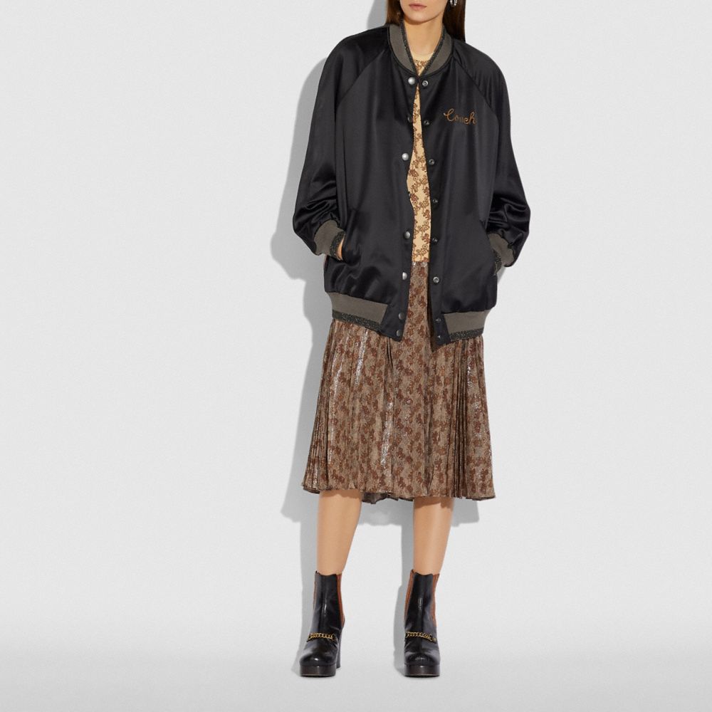 COACH®,Reversible Horse And Carriage Print Souvenir Jacket,,Scale View