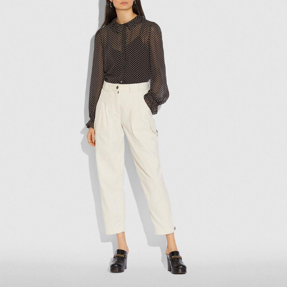 COACH®,Dot Georgette Blouse,,Scale View