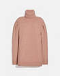 COACH®,STATEMENT SLEEVE TURTLENECK,cotton,Dusty Pink,Front View
