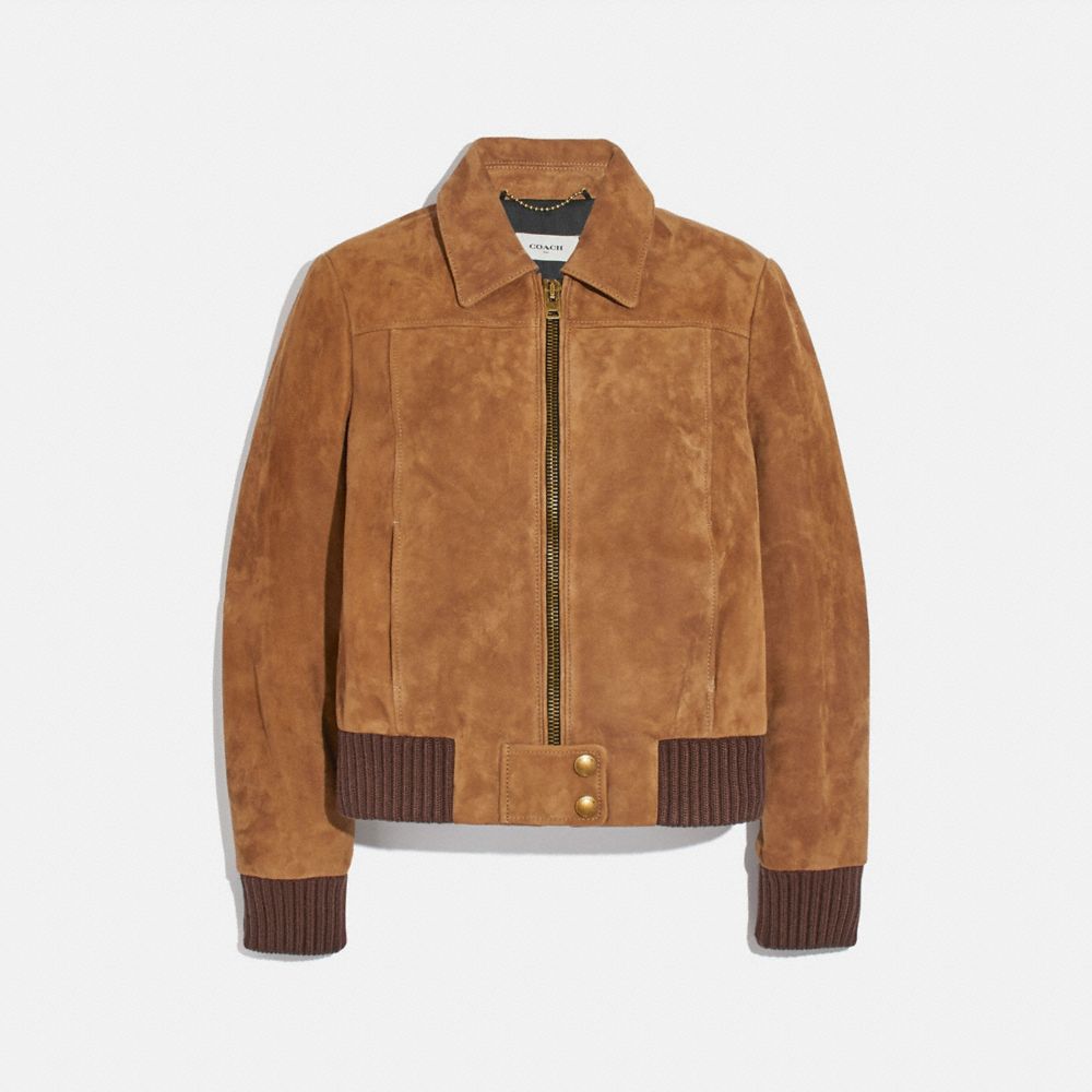 Coach suede outlet jacket