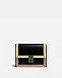 COACH®,HUTTON BELT BAG IN COLORBLOCK,Leather,Pewter/Taupe Multi,Front View