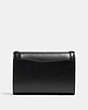 COACH®,HUTTON WALLET,Leather,Brass/Black,Back View