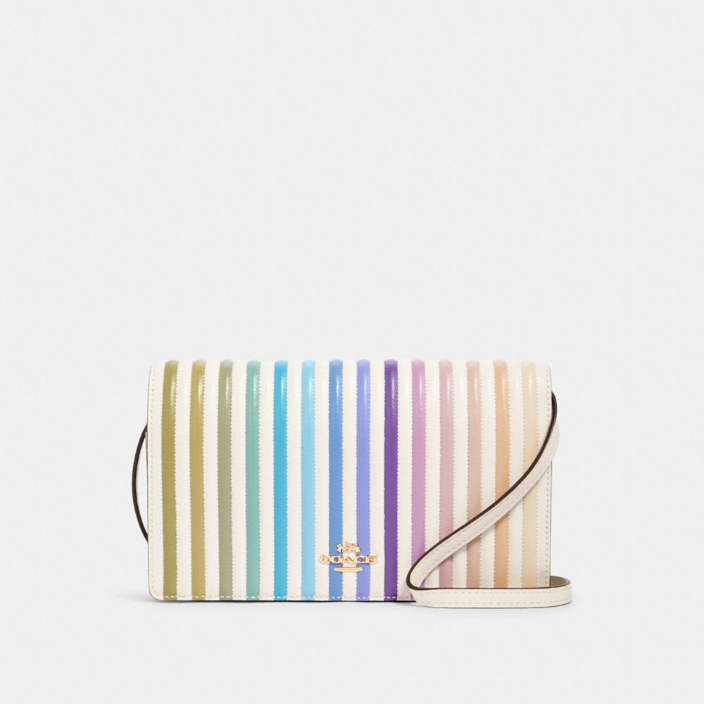 Hayden foldover crossbody 2024 clutch with ombre quilting