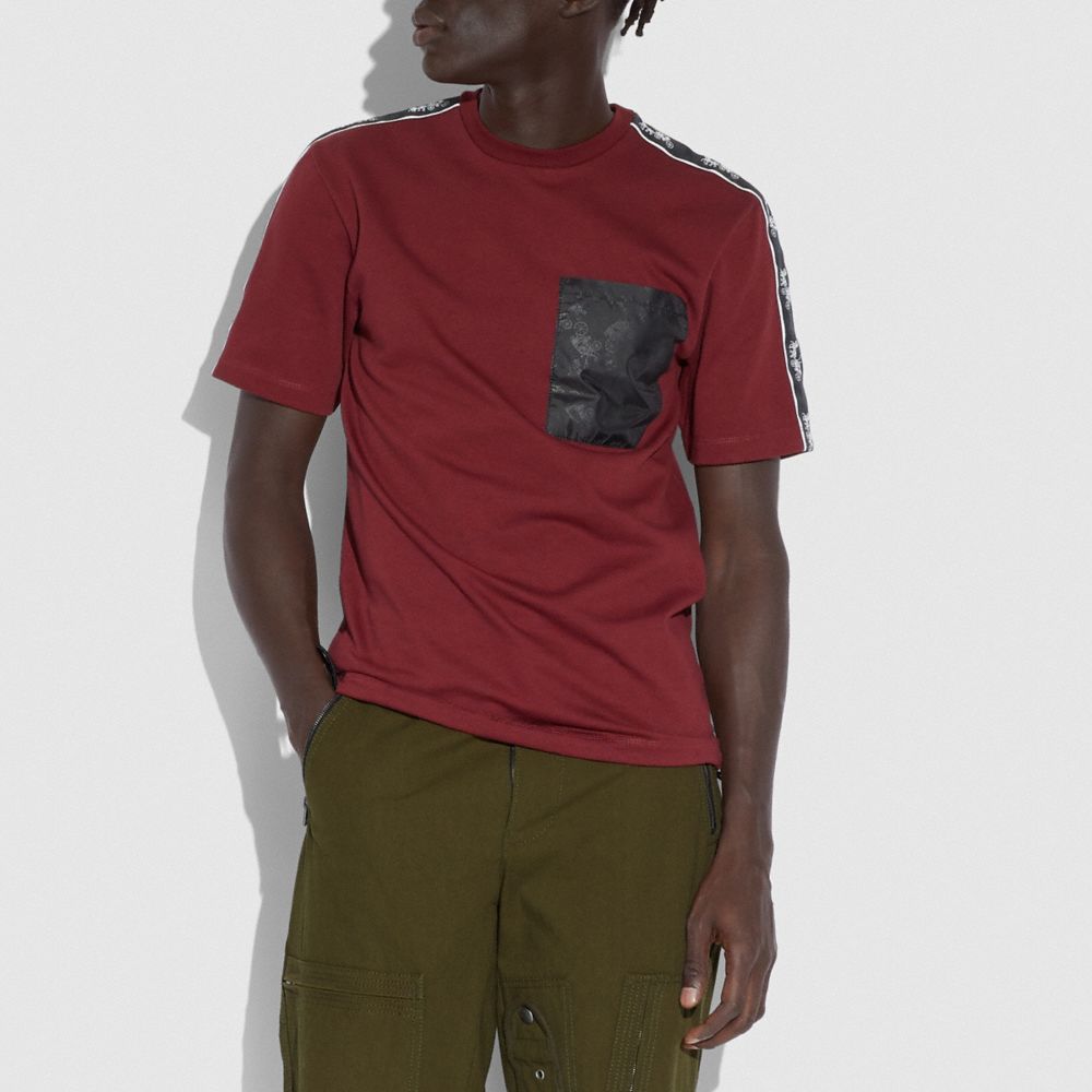 COACH®,Horse And Carriage Pocket T Shirt,,Scale View