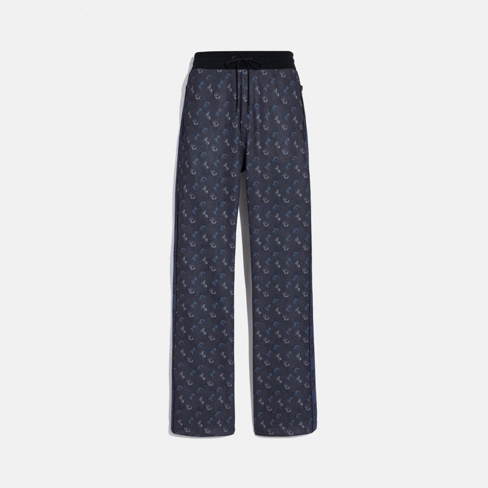 Horse And Carriage Print Track Pants