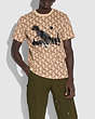 COACH®,HORSE AND CARRIAGE PRINT REXY IN THE CITY T-SHIRT,cotton,Camel,Scale View