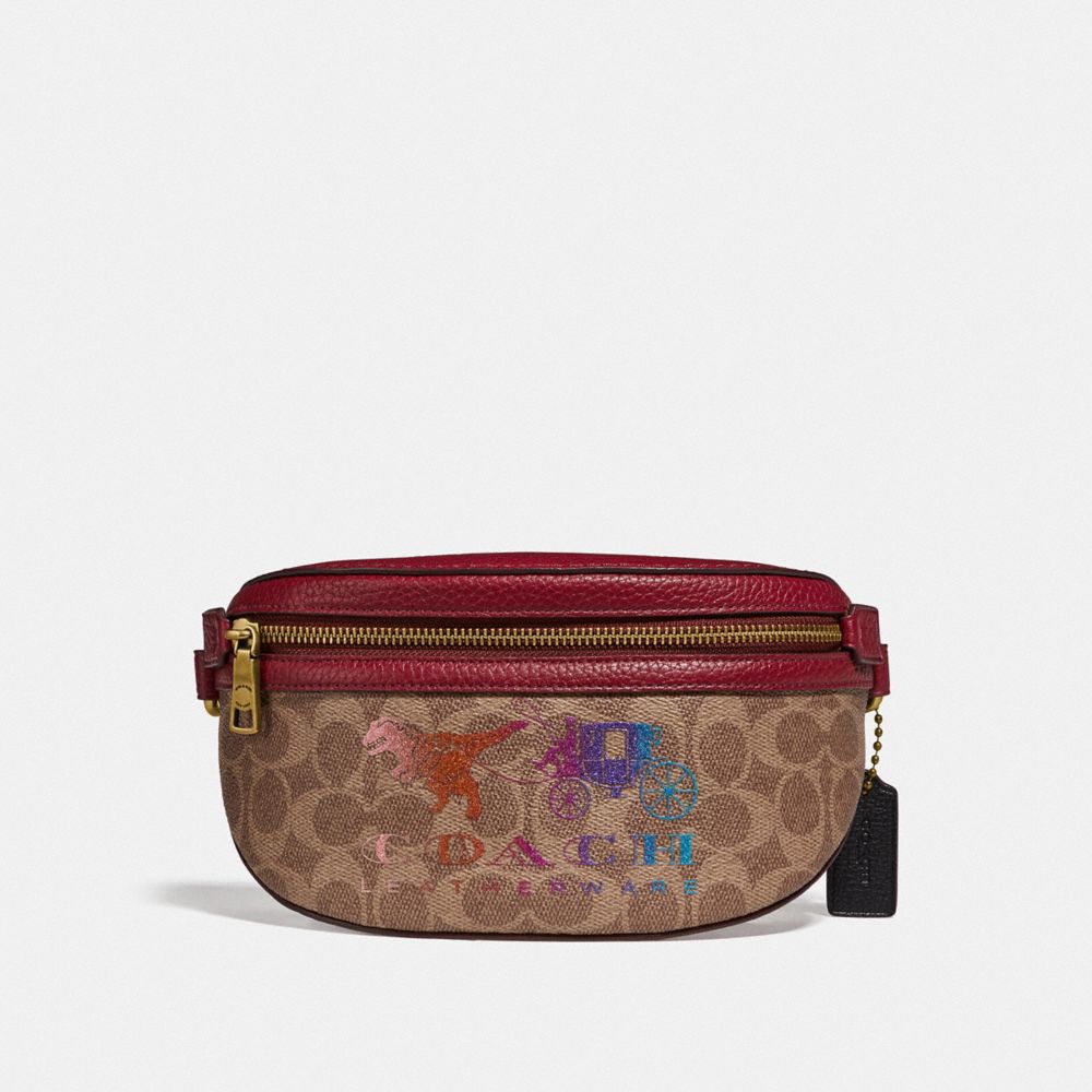 COACH Rexy carriage belt bag チャーム付き-