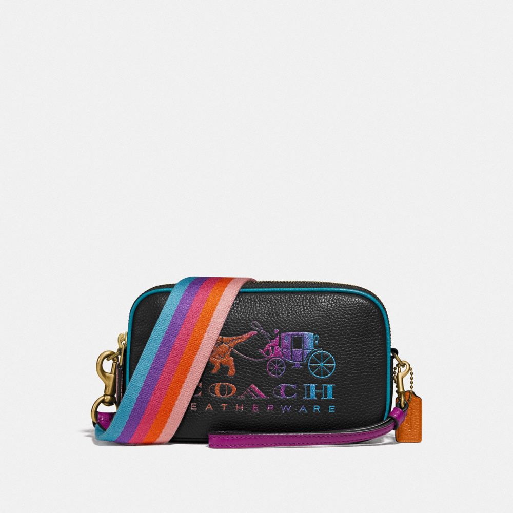 Sadie Crossbody Clutch With Rexy And Carriage COACH