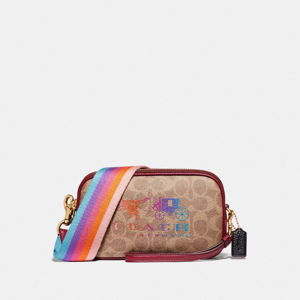 Coach sadie crossbody in best sale signature canvas