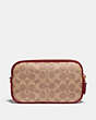 Sadie Crossbody Clutch In Signature Canvas With Rexy And Carriage