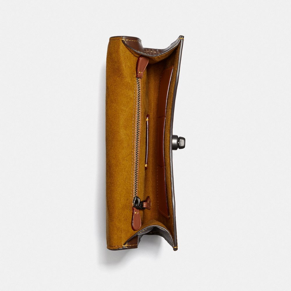 COACH®,POUCH,Saddle,Inside View,Top View