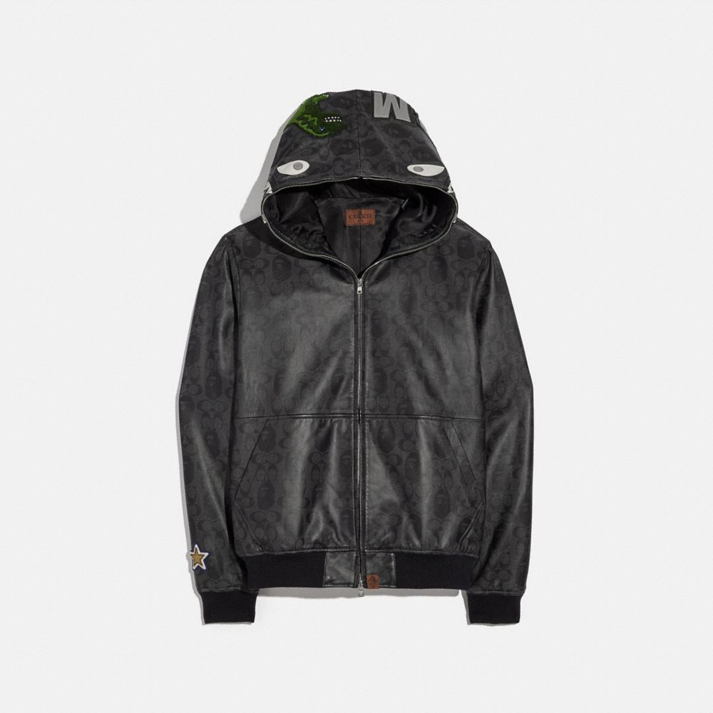 Bape coach jacket black online