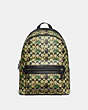Bape X Coach Academy Backpack In Signature Canvas With Ape Head