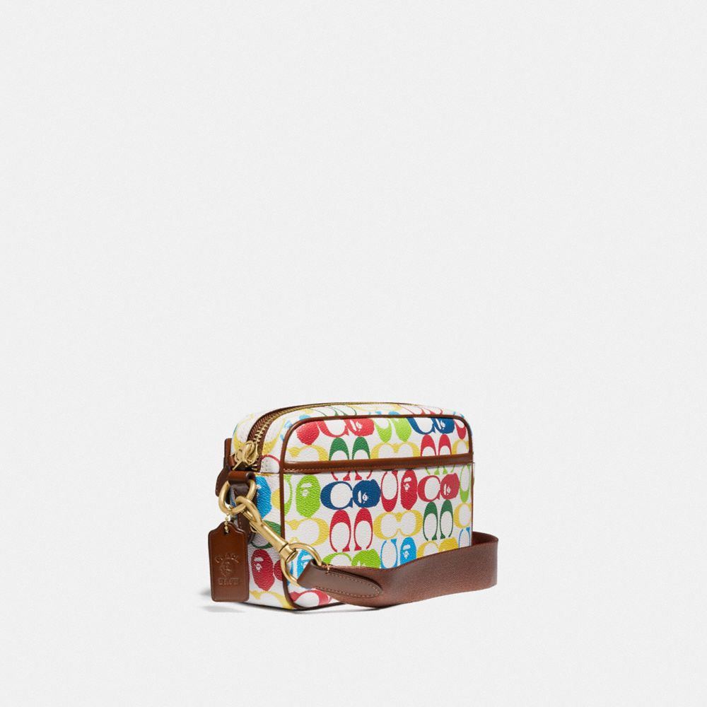 COACH®: Bape X Coach Academy Crossbody In Signature Canvas With