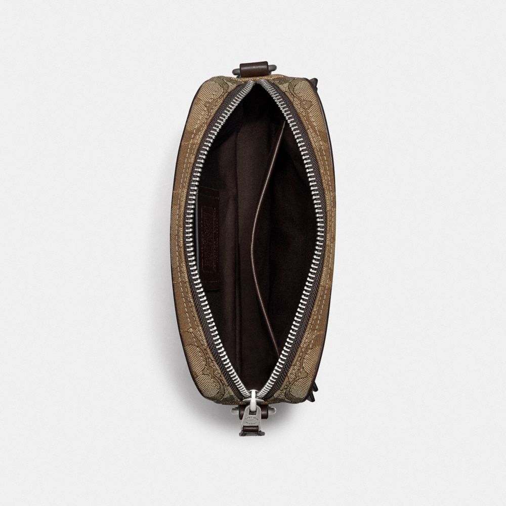 COACH®,Bape X Coach Academy Crossbody In Signature Jacquard With Ape Head,,Inside View,Top View