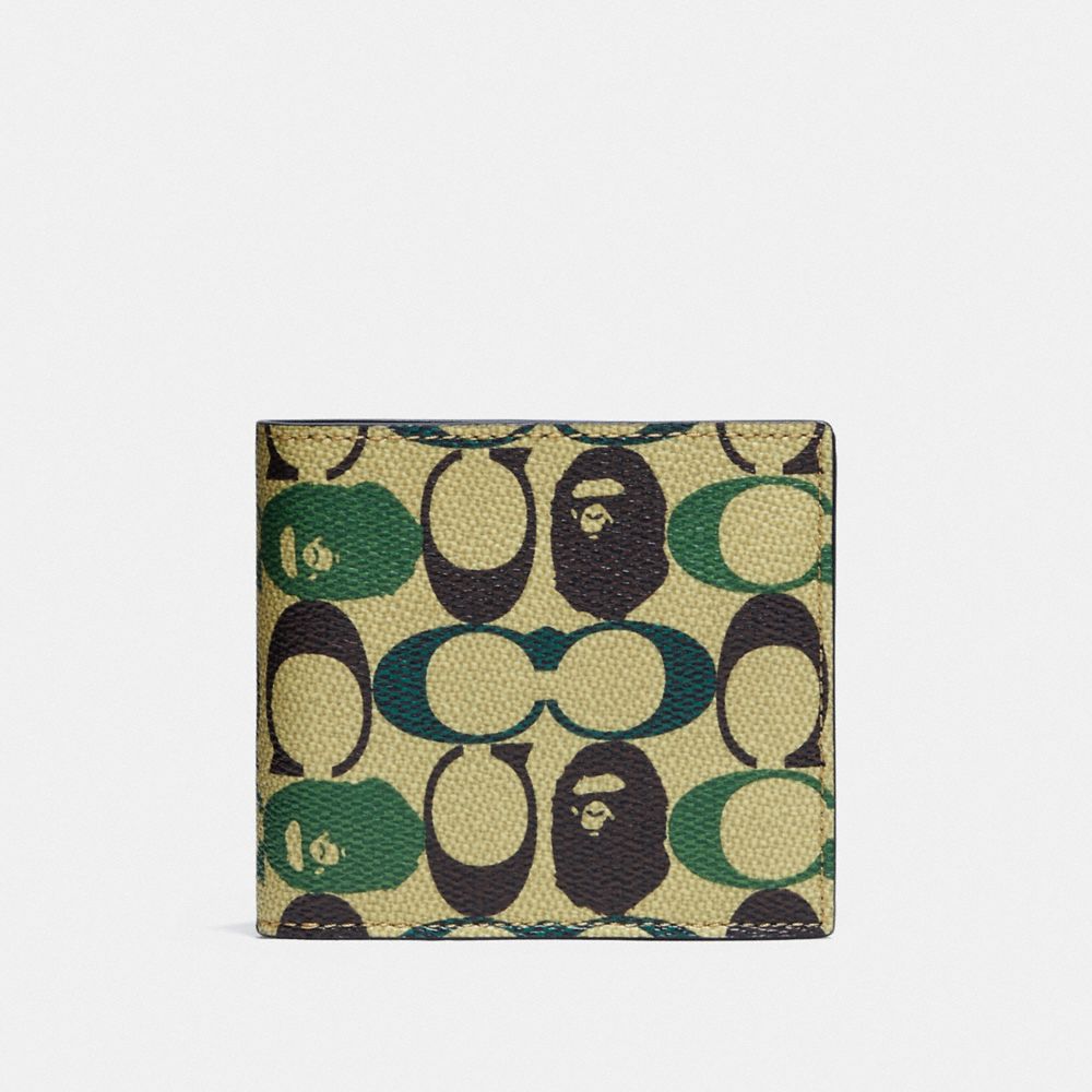 込み！！BAPE® X COACH ZIP AROUND WALLET-