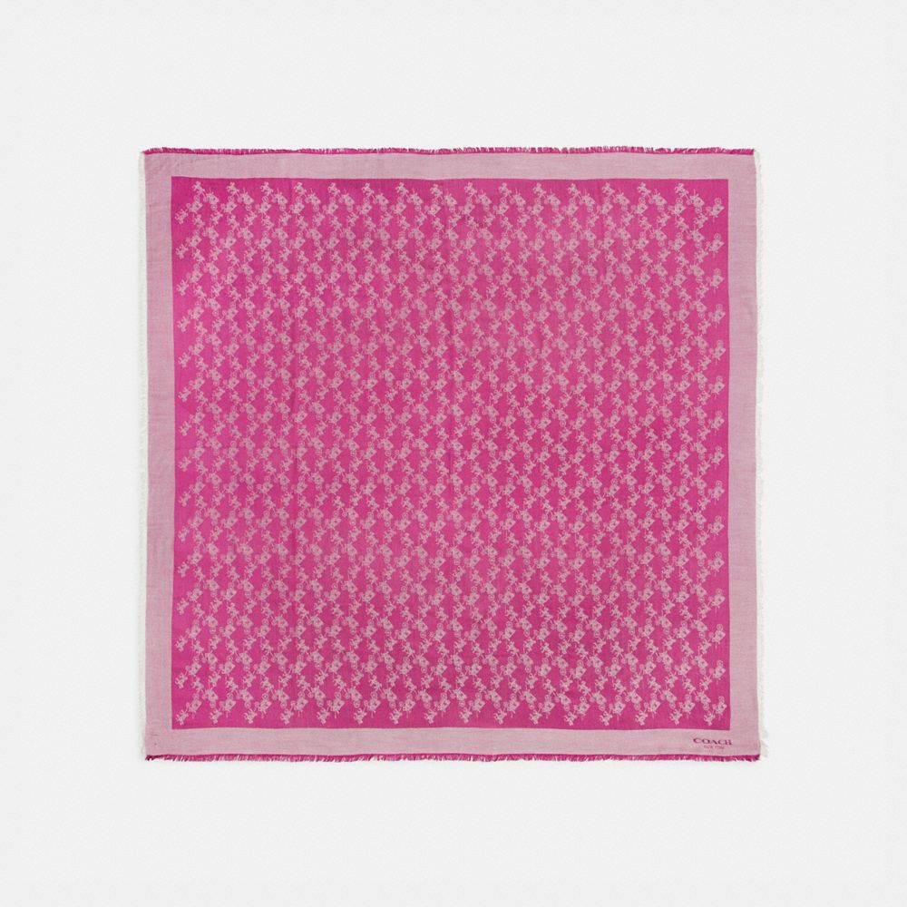 écharpe Carrée Oversize Jacquard Cheval Et Calèche