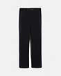 COACH®,ELEVATED TRACK PANTS,Mixed Material,Black/Navy,Front View