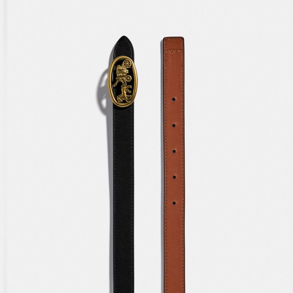 Horse And Carriage Buckle Reversible Belt, 20 Mm