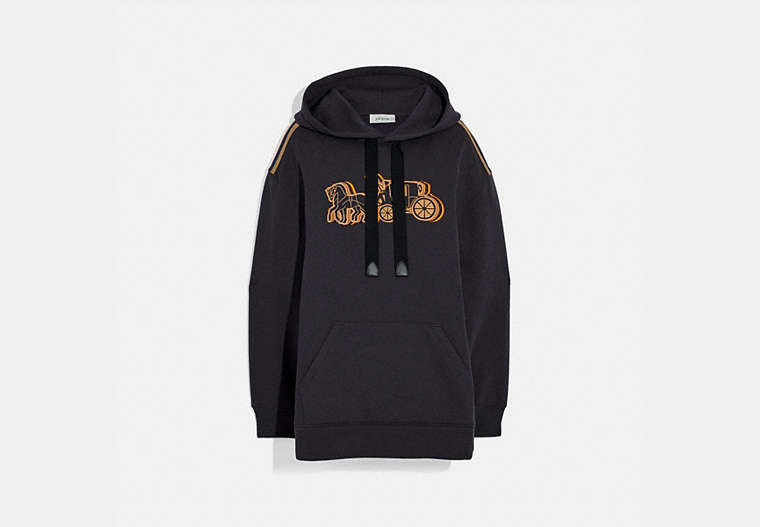 Oversized Horse And Carriage Hoodie