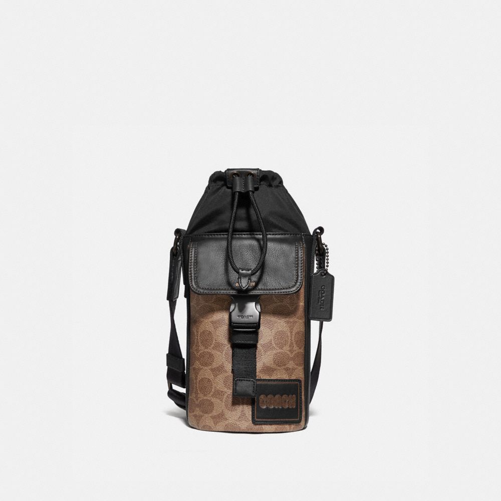 Pacer Drawstring Crossbody In Signature Canvas With Coach Patch