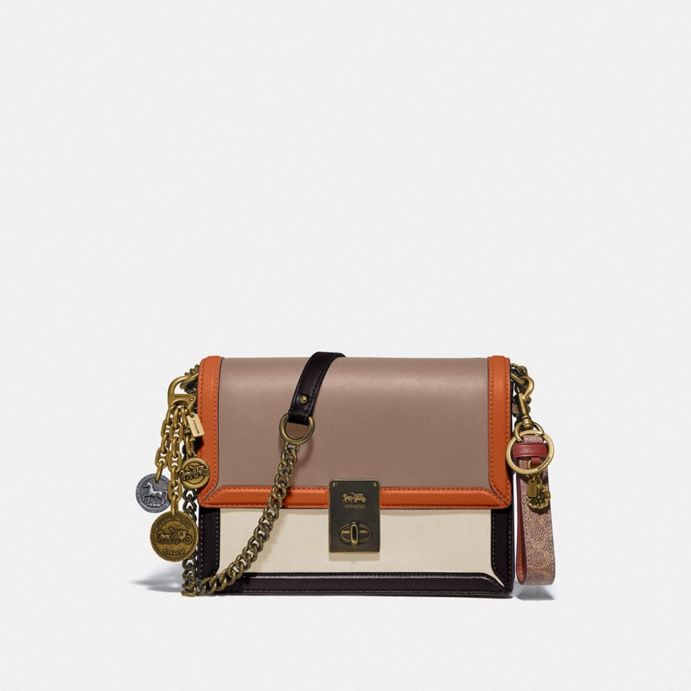 COACH®,Hutton Shoulder Bag In Colorblock,,Angle View