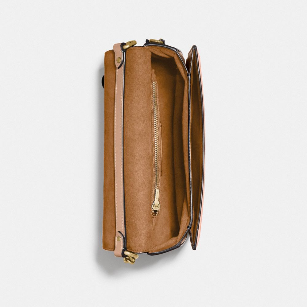 COACH®,Hutton Shoulder Bag In Colorblock,,Inside View,Top View