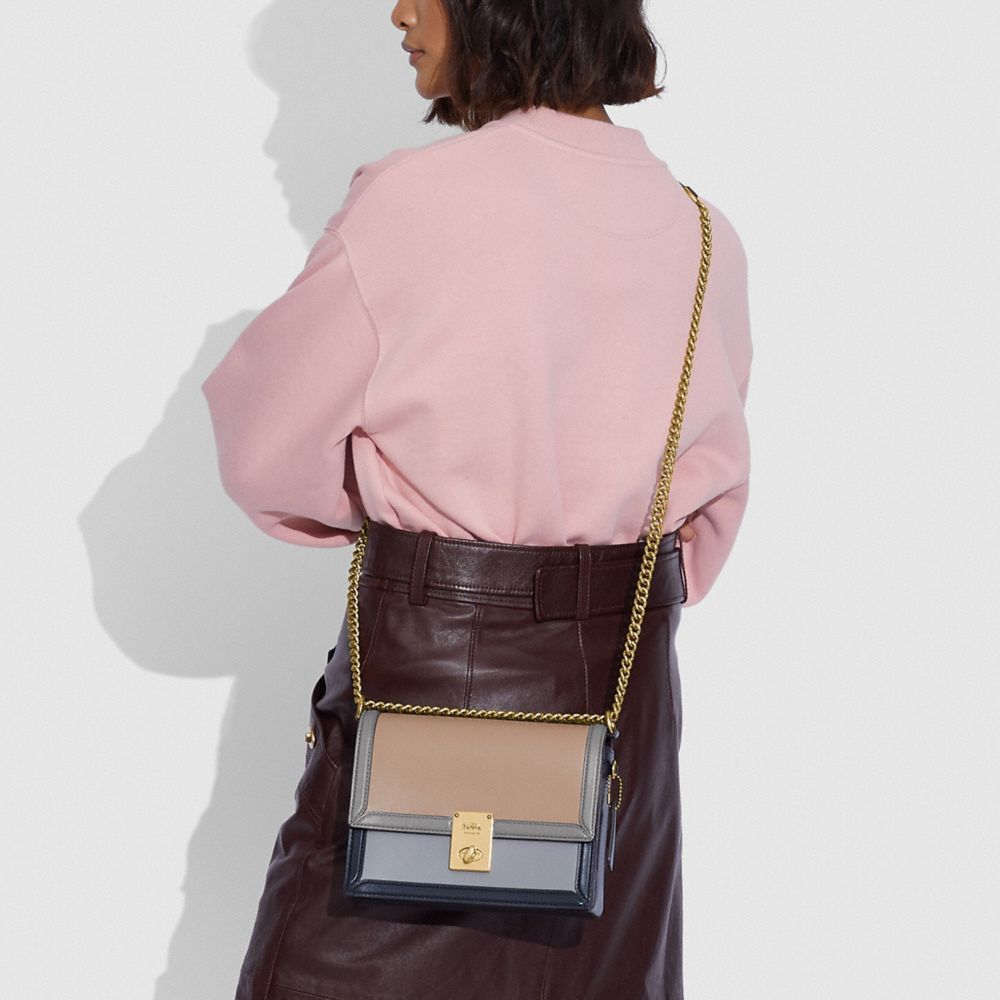 COACH®,Hutton Shoulder Bag In Colorblock,,Detail View