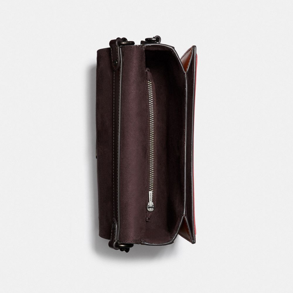 Hutton Shoulder Bag In Colorblock With Snakeskin Detail