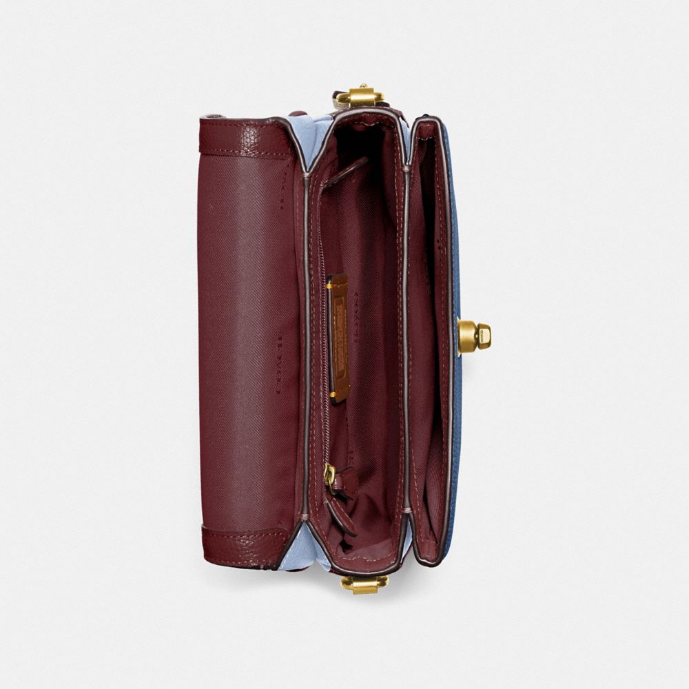 COACH®,Cassie Crossbody Bag 19 In Colorblock,,Inside View,Top View