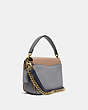 COACH®,CASSIE CROSSBODY 19 IN COLORBLOCK,Leather,Brass/Taupe Granite Multi,Angle View