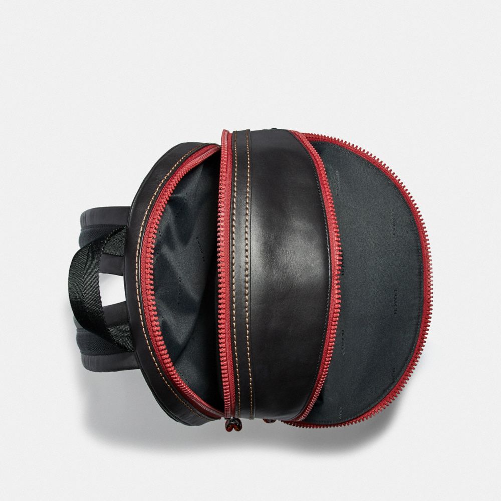 Academy Backpack In Signature Canvas With Coach Patch