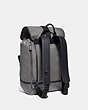 COACH®,BLEECKER BACKPACK,Leather,Large,Black Copper/Heather Grey/Midnight Navy,Angle View
