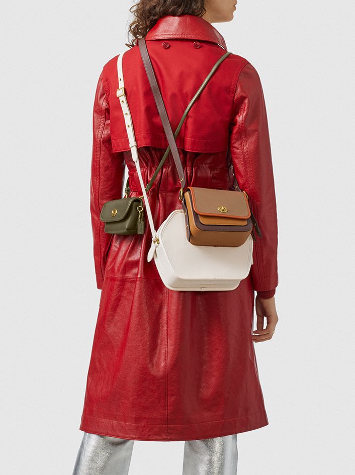 COACH®,Rambler Crossbody 16 In Colorblock,,Angle View