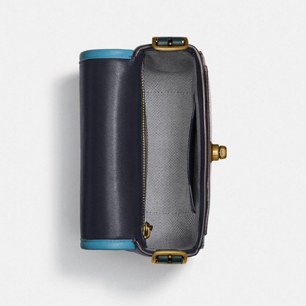COACH®,Rambler Crossbody 16 In Colorblock,,Inside View,Top View