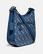 COACH®,EMERY CROSSBODY WITH HORSE AND CARRIAGE PRINT,pvc,Medium,Pewter/True Blue,Angle View
