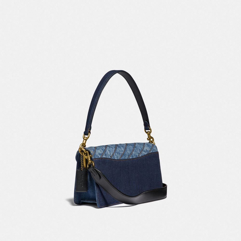 COACH Tabby Chambray Denim Shoulder Bag in Blue