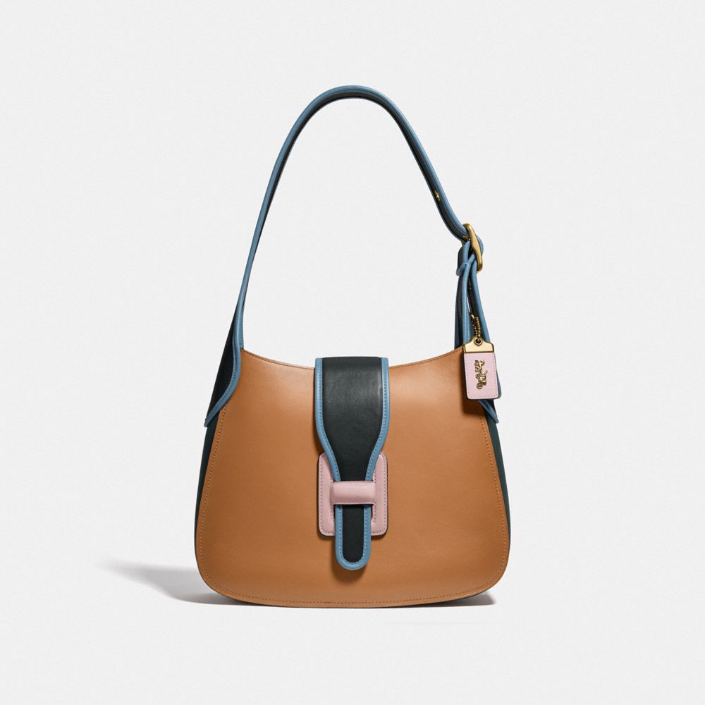 COACH Courier Hobo In Colorblock