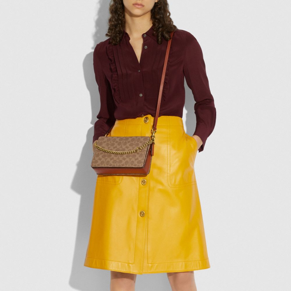 Signature Chain Crossbody In Signature Canvas