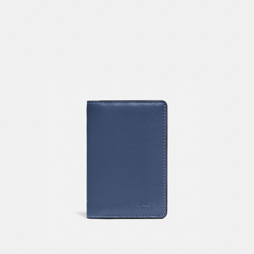 Card Wallet In Colorblock With Signature Canvas Detail