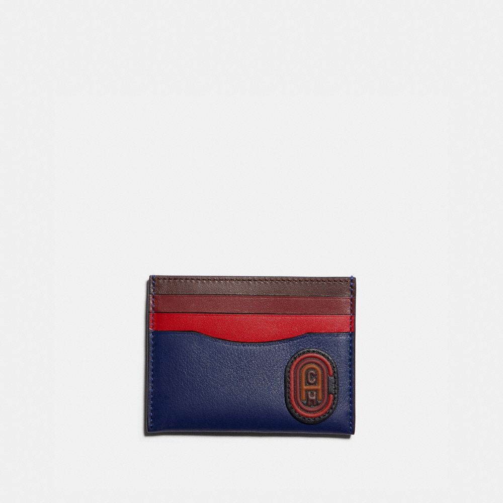 Card Case In Colorblock With Coach Patch