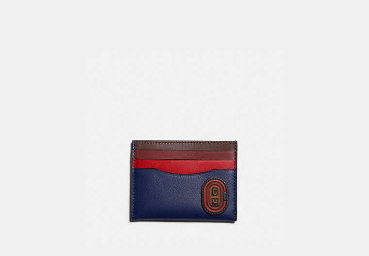 Card Case In Colorblock With Coach Patch