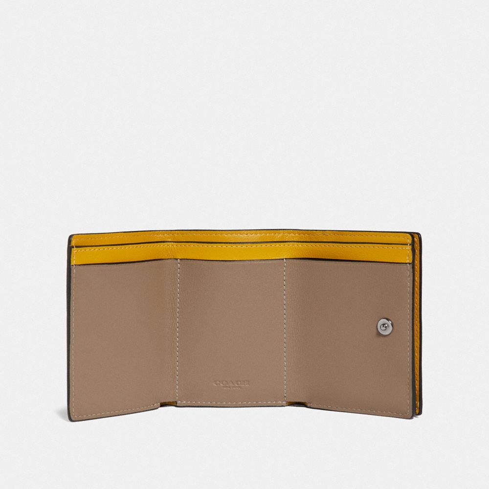 Porte-monnaie Origami En Toile Signature Colorblock Avec Patch Coach