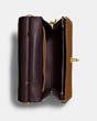 COACH®,WILLIS TOP HANDLE 18,Smooth Leather,Mini,Brass/Sienna,Inside View,Top View